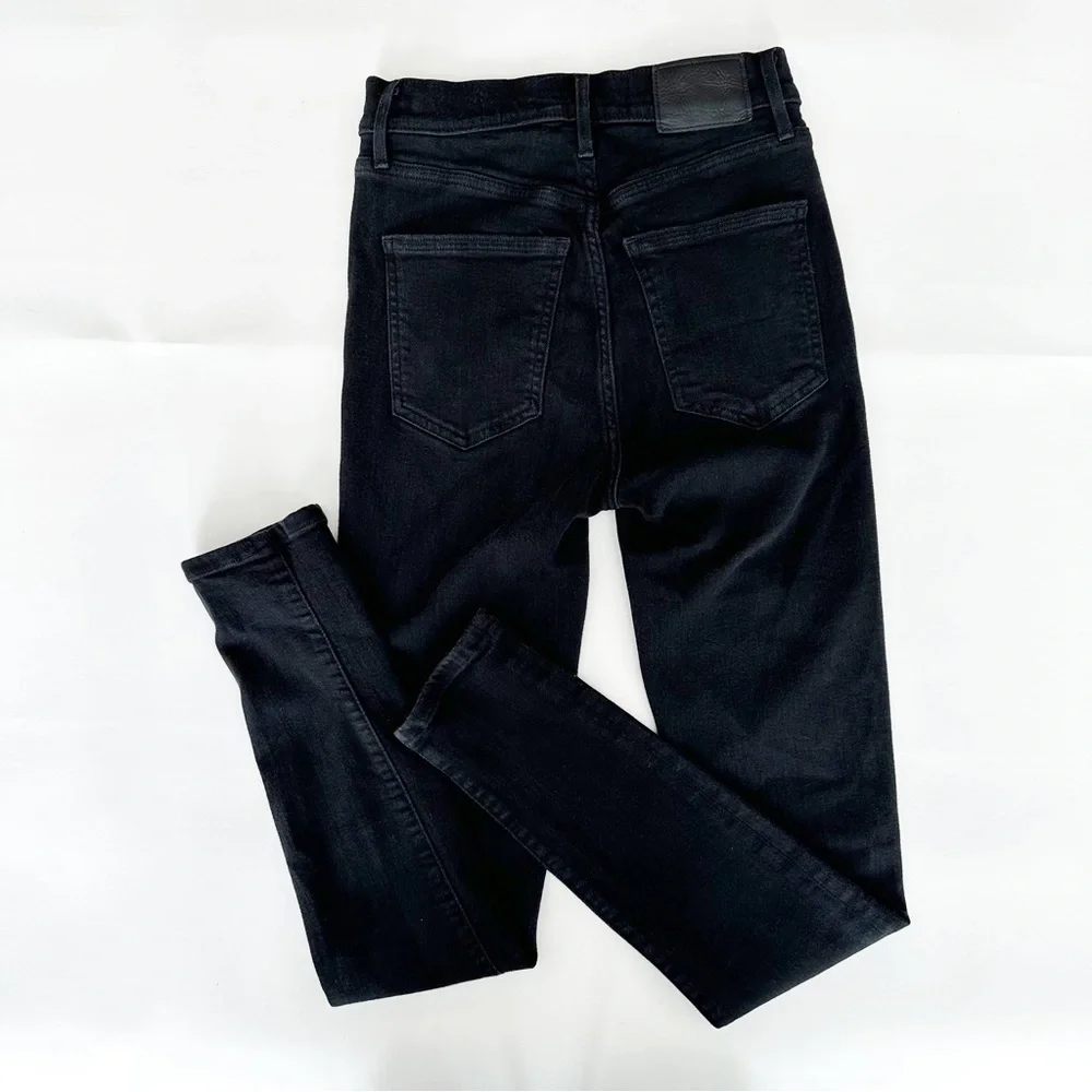Denim Forum Women's Jeans Lola High Rise Skinny Black size 25